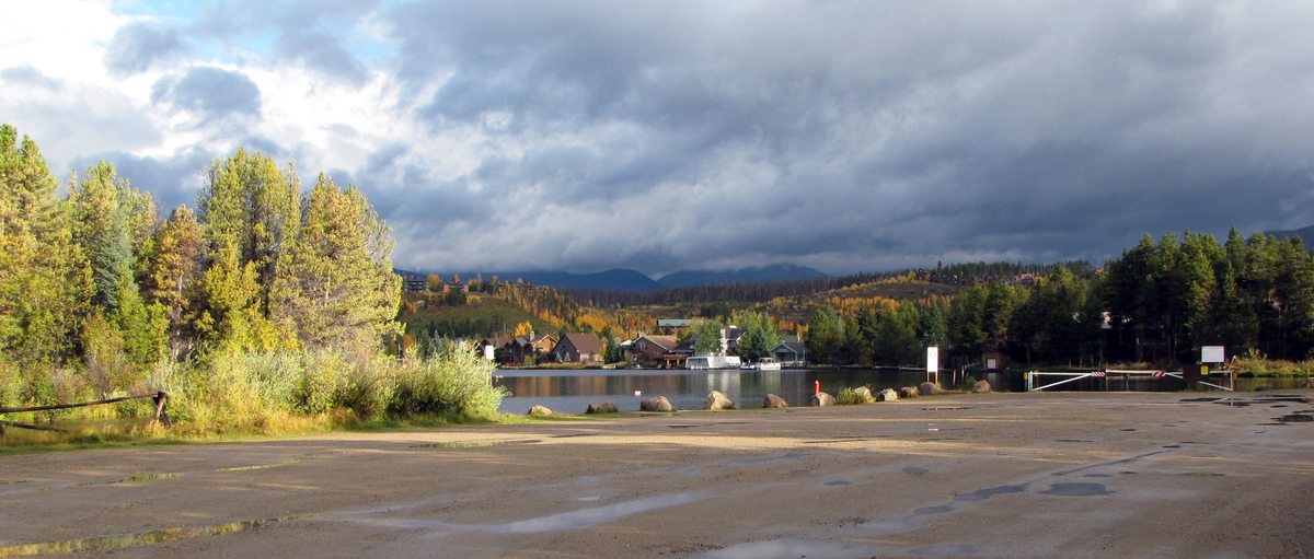 The Hilltop boating site launch area on Shadow Mountain Lake